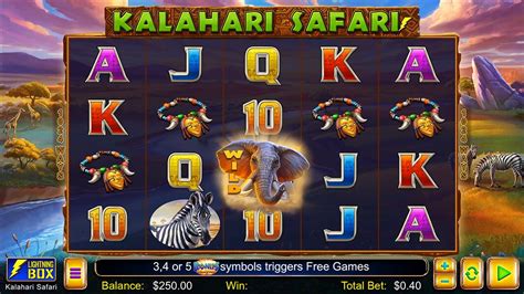 kalahari safari slot - kalahari safari online gratis